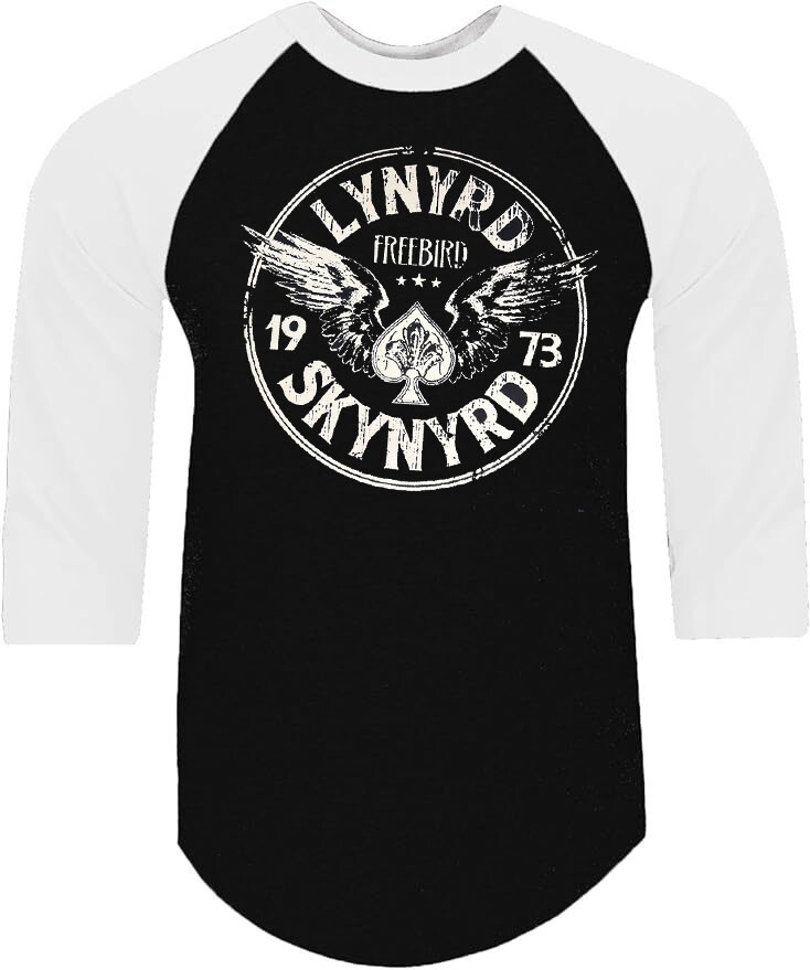 LYNYRD SKYNYRD CIRCLE PUNK ROCK SHIRT RAGLAN 3/4 SLEEVE (Multiple Variations) gallery
