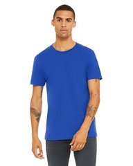 Bella + Canvas 3001C Large True Royal Cotton Jersey Tee Unisex Blue Tshirt