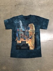 The Mountain Catzilla Vs Robot NYC Graphic Tie Dye T-Shirt Adult Medium New