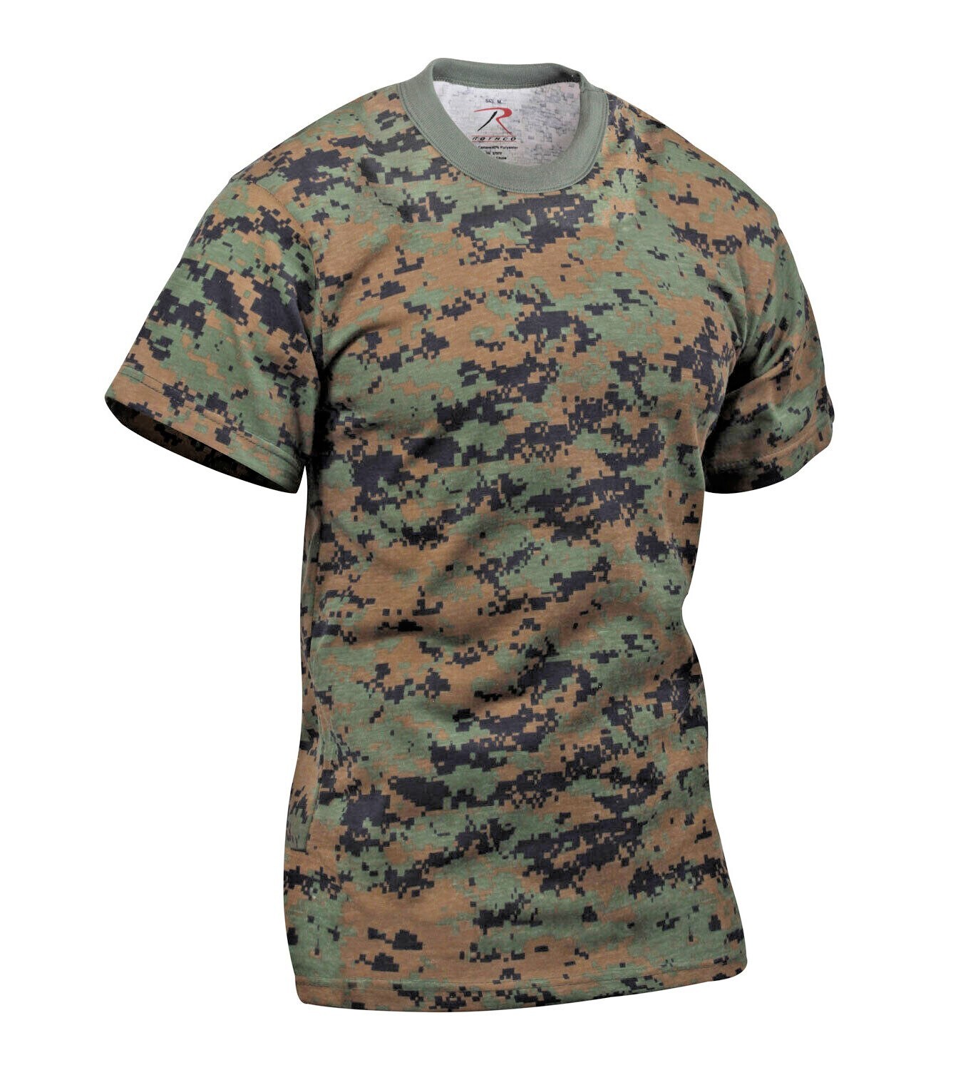 Rothco Mens Woodland Digital Camo Short Sleeve T-Shirt gallery