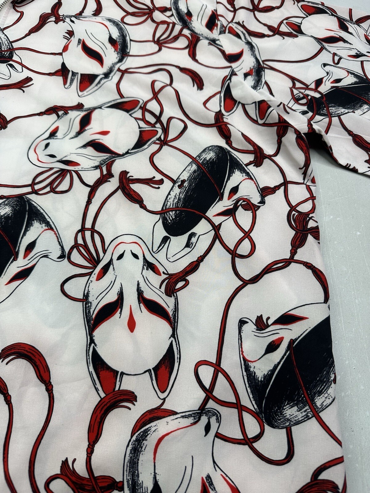 Drug Honey Zip Blouse Anime Japanese Mask Unisex SEE Measurements For Size gallery