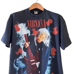 VTG Nirvana Kurt Cobain Scarecrow Cross Field Modern Band Shirt XL REPRINT