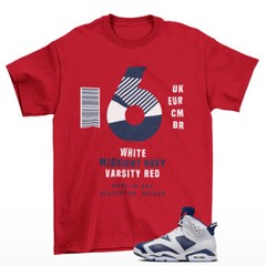 Sneaker Label Shirt to Match Jordan 6 Retro Olympic CT8529-164