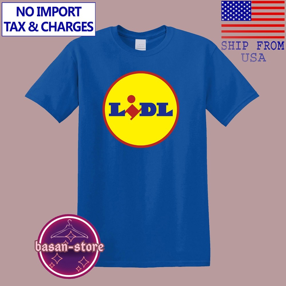 LiDL Groceries Store Men’s Blue Size S-5XL