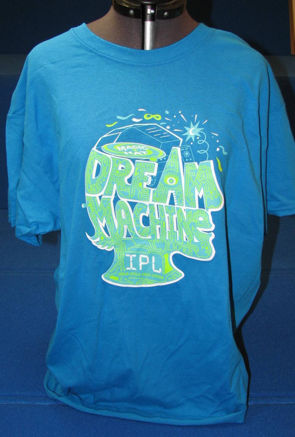 New Magic Hat Brewing Company Dream Machine IPL India Pale Lager Beer T Shirt L gallery