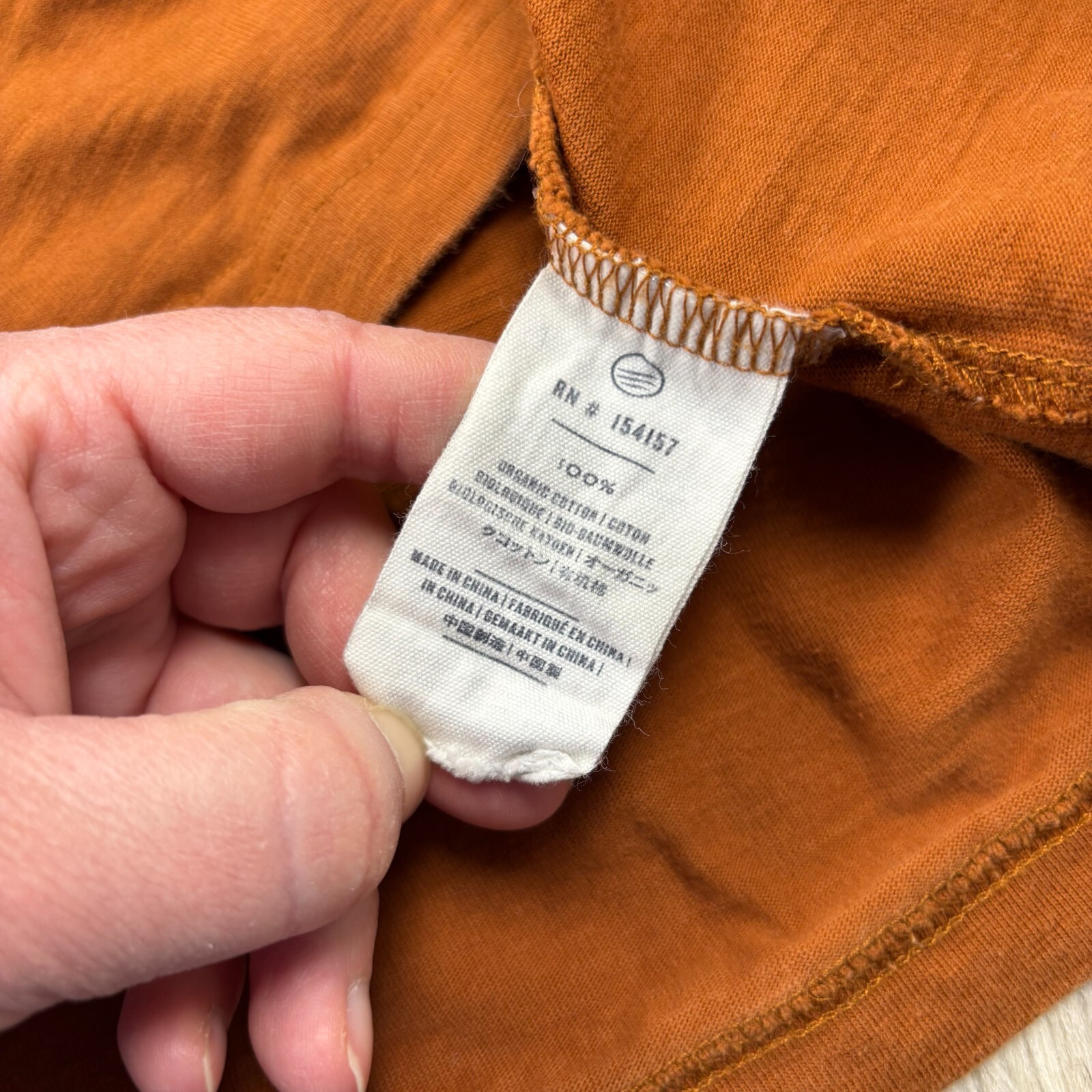 United by Blue Men's L Burnt Orange Long Sleeve Henley Tee gallery