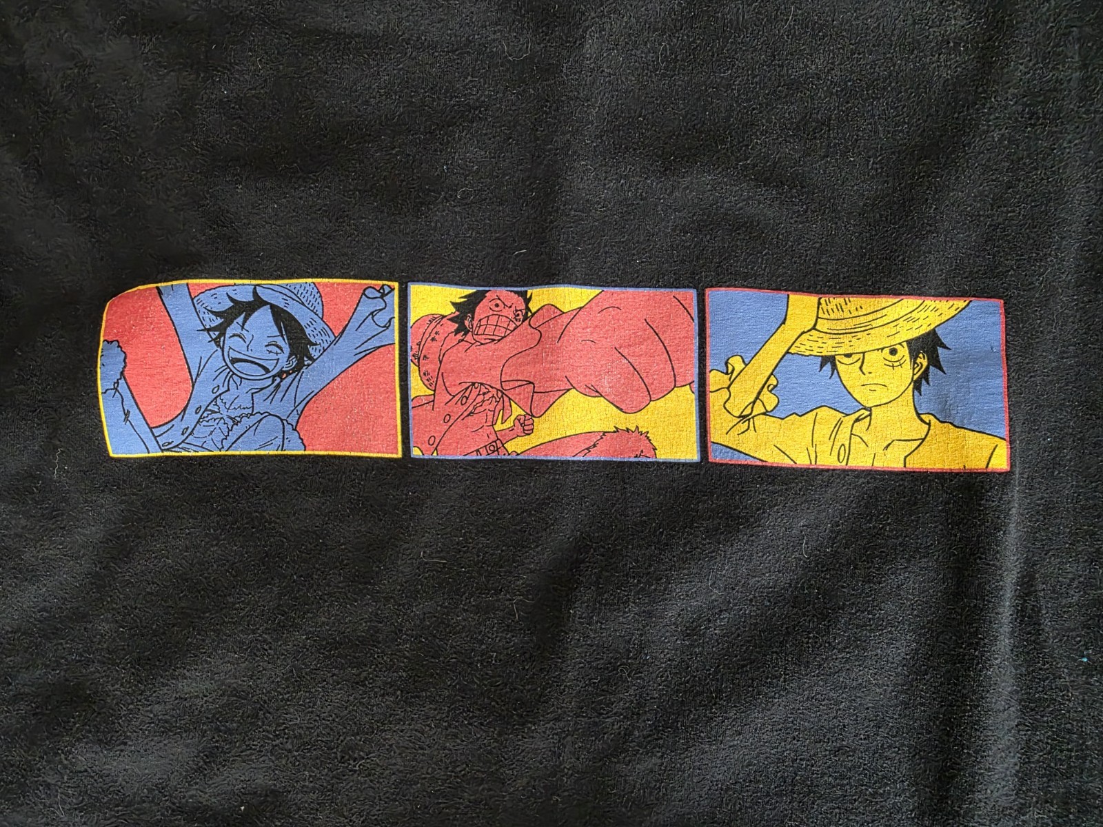 One Piece Monkey D. Luffy Black Graphic T-Shirt - Adult XL - Ripple Junction gallery