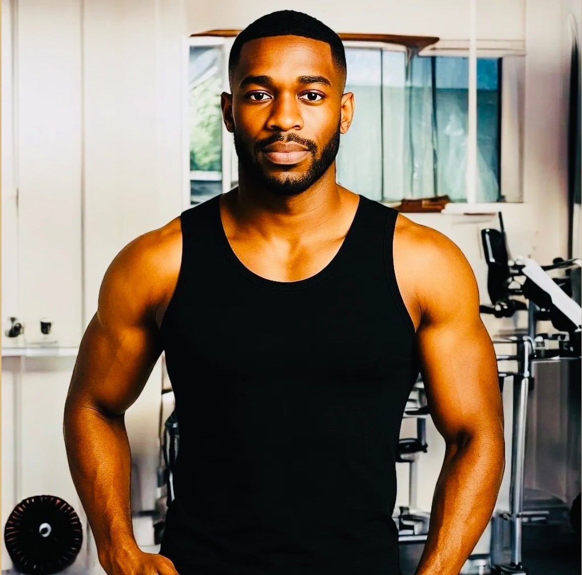 Insta Slim Men’s Slimming Compression Tank Top Shapewear Black White gallery