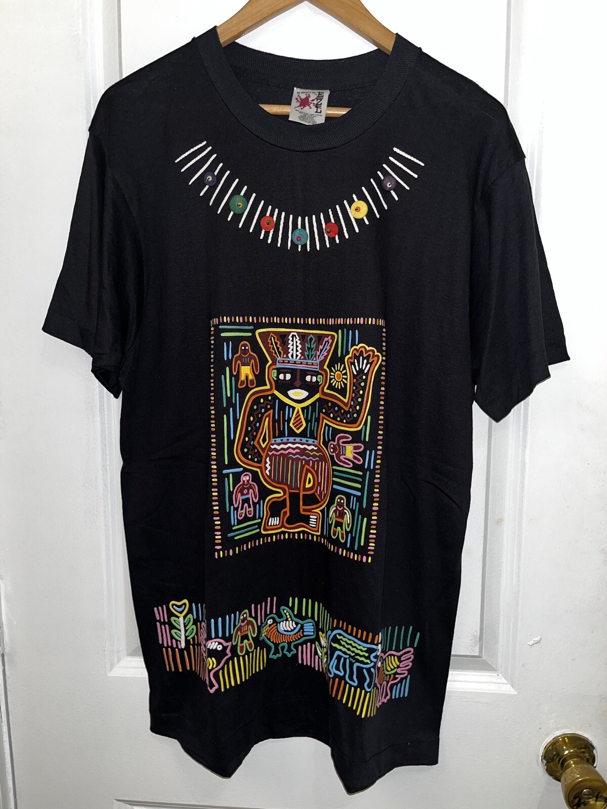VTG EZL Marcy’n Me Tribal Culture Women’s Black Dress One Size Fits All (USA) gallery