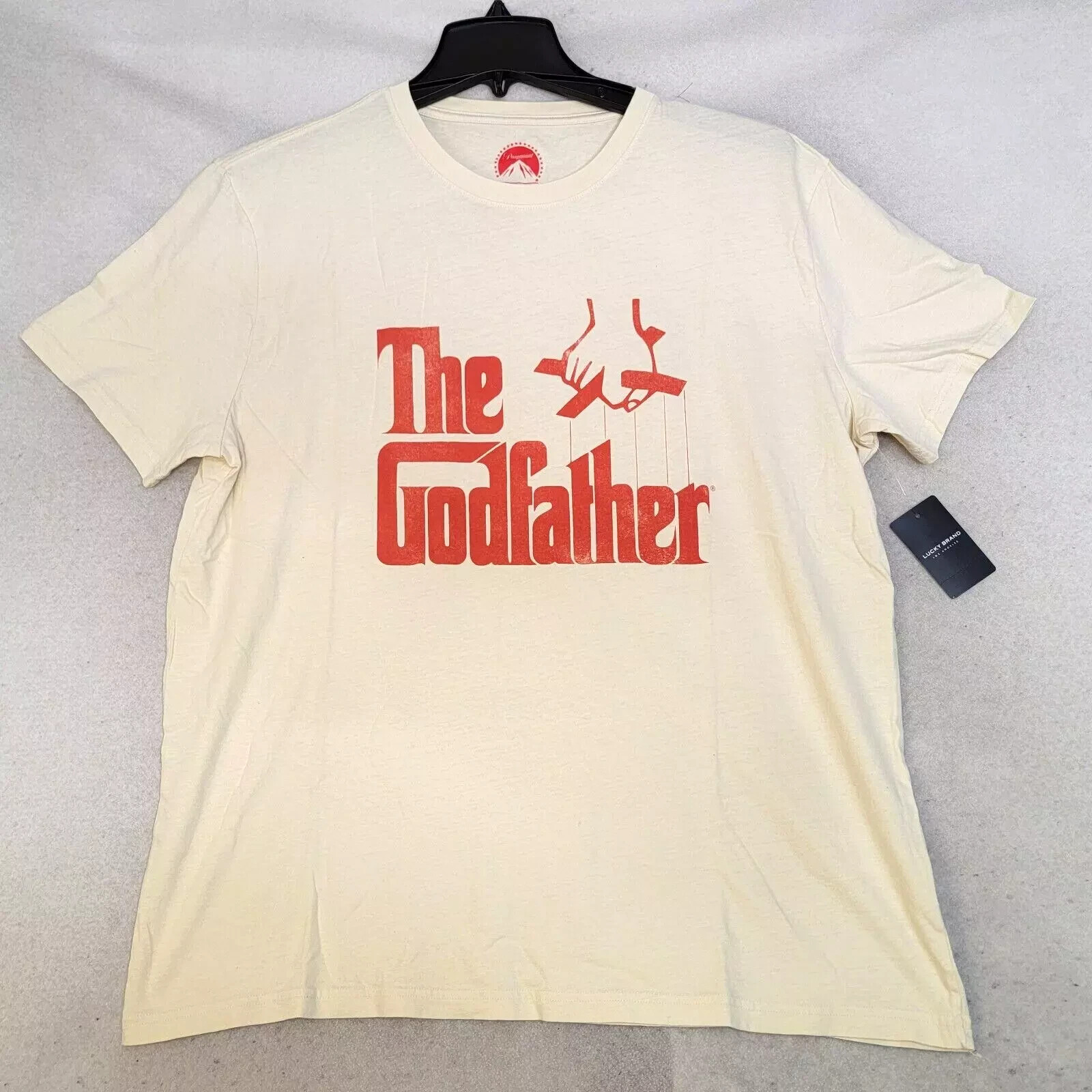 Lucky Brand Godfather Mens Extra Large XL Beige Paramount Movie Casual Logo NWT gallery