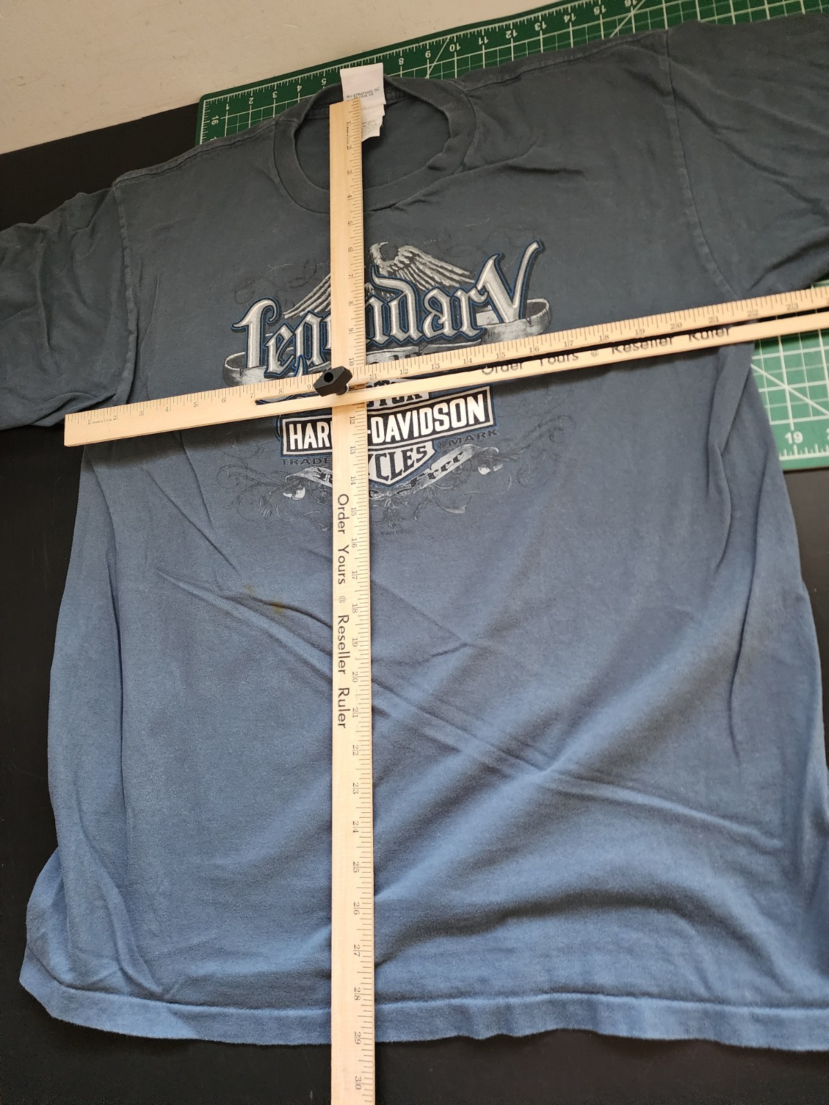 Harley Davidson Legendary Double Sided T-Shirt Sz XL Blue Cape Cod Hyannis MA gallery
