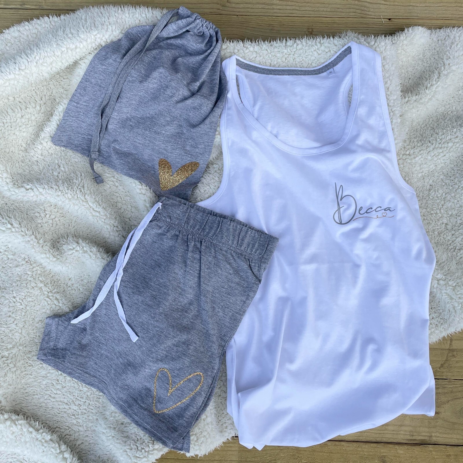 PERSONALISED Ladies Pyjamas - Nightwear | Gift For Her | PJ Short / Trouser Set gallery