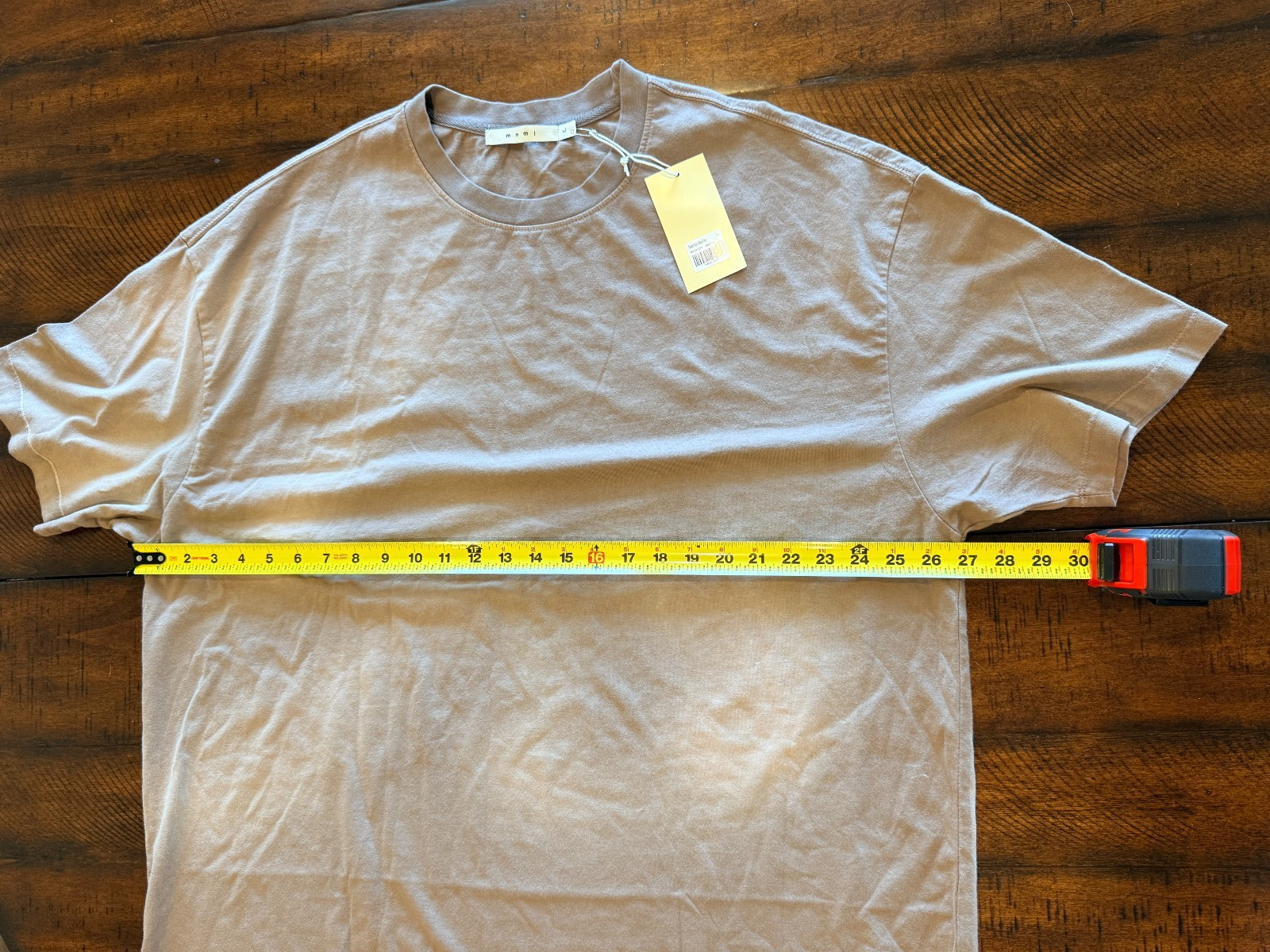 MNML Faded Every Day II Tee, Washed Mauve - Size XL gallery