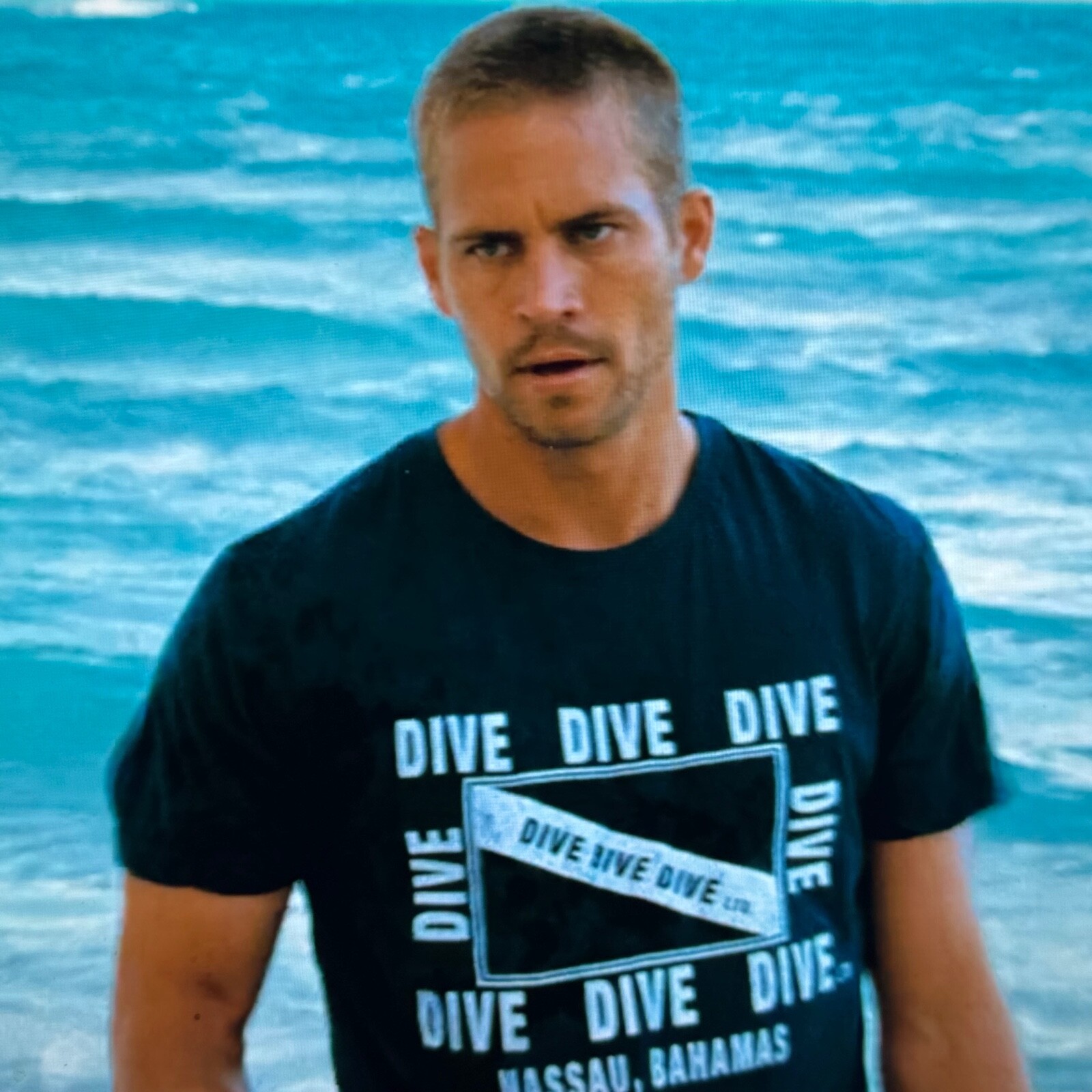 Paul Walker Shirt- DIVE SHIRT BAHAMAS NASSAU - INTO THE BLUE - Navy Blue gallery