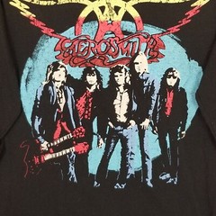 AEROSMITH 2017 Concert ROCKS TOUR Graphic T-Shirt ~ Black ~ Medium