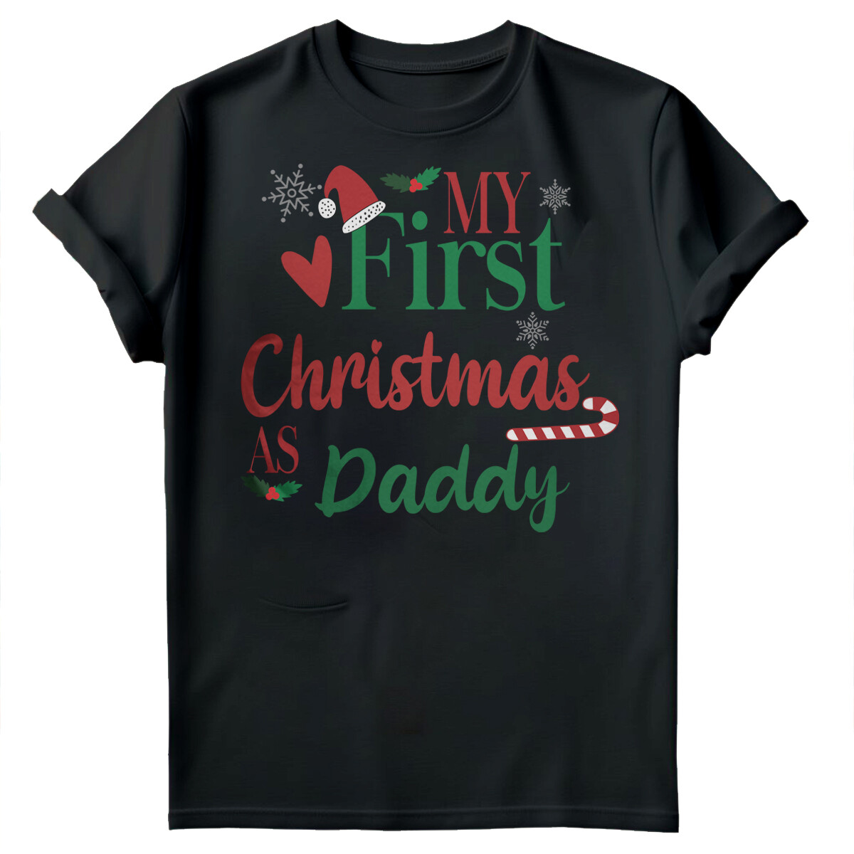 My First Christmas as Daddy T-Shirt for Men - New Dad Christmas Gift #MC gallery