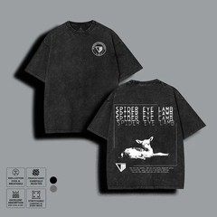 Spider Eye Lamb Vintage Washed Tee Outlast Trials Horror Graphic Hoodie T Shirt