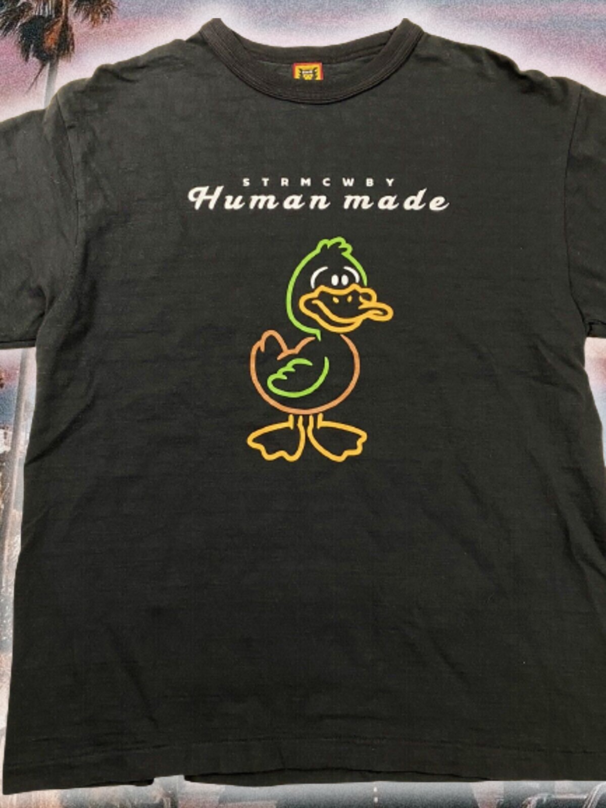 HUMAN MADE NIGO PHARRELL DUCK BLACK TEE T SHIRT SZ XL