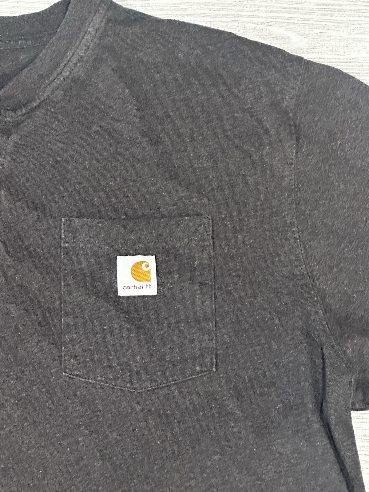 Carhartt Henley Shirt Men’s 2XL Black Loose Fit Long Sleeve Pocket Workwear gallery