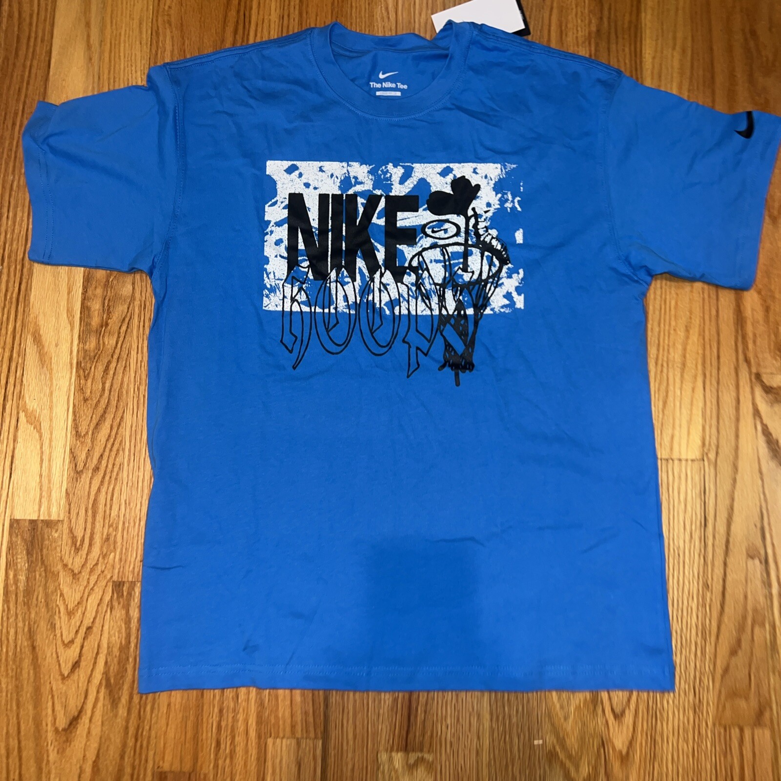 Nike Men's T-Shirt Logo Swoosh Printed Athletic Active Short Sleeve Shirt gallery