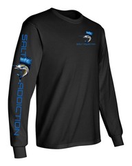 Salt Addiction Deep Sea Offshore Sailfish Fishing Long Sleeve T Shirt Cotton