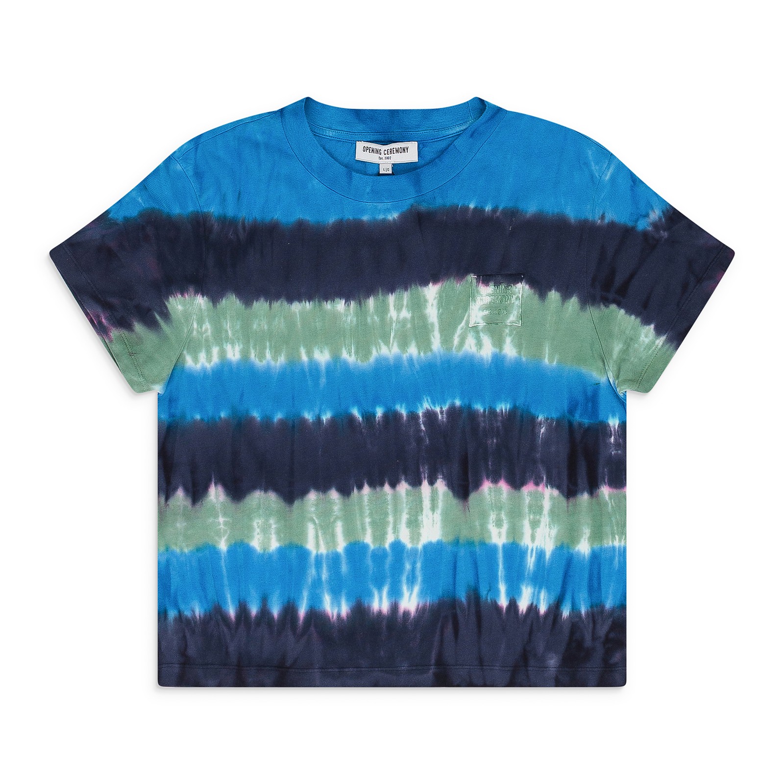 Opening Ceremony Multicolor Tie Dye Mini Box Logo T-Shirt SIZE S $110 gallery