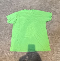 Neon Lime Green Aggies Embroidered Graphic T-Shirt Size L