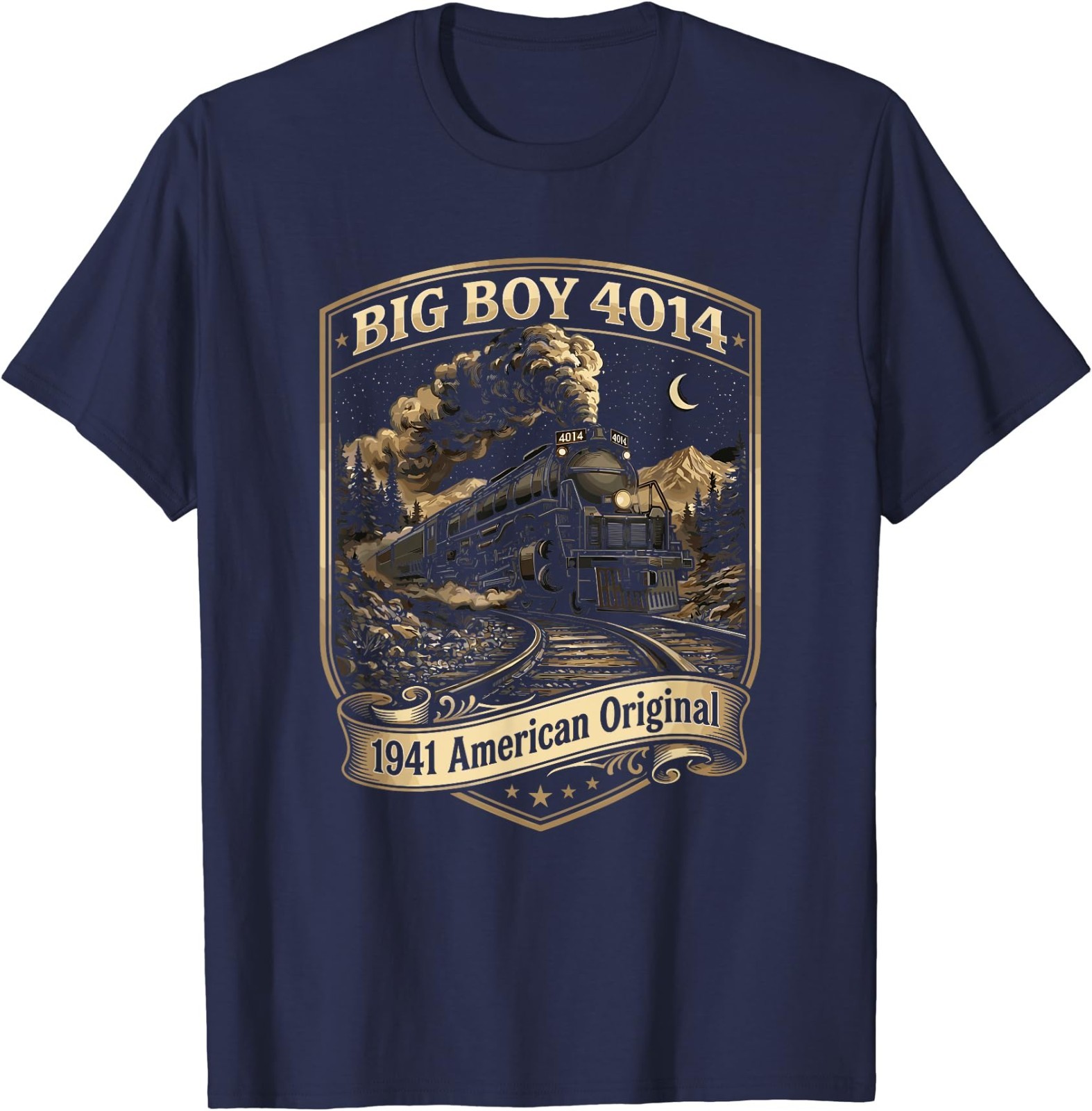 Big Boy 4014 Train Engineer Steam Train Conductor American T-Shirt gallery