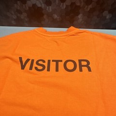 AMBUSH VISITOR LONG SLEEVED T-SHIRT WAVES IN SPACE ORANGE