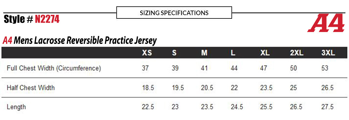 A4 Mens 100% Polyester Mesh Lacrosse Reversible Practice Jersey N2274 S-3XL gallery