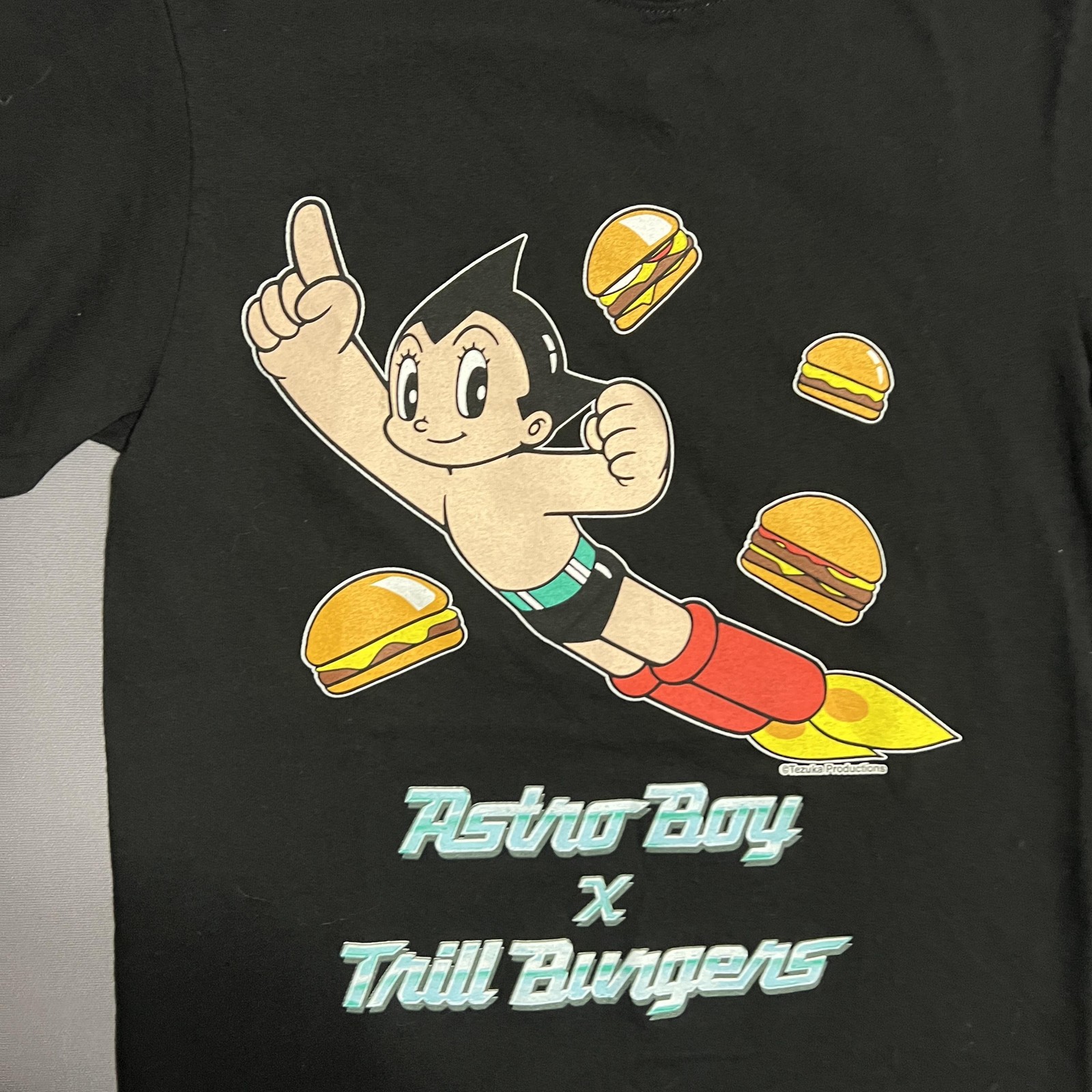 Astro Boy Trill Burgers Shirt Mens Small Black Shaka Wear Graphic Tee Anime gallery