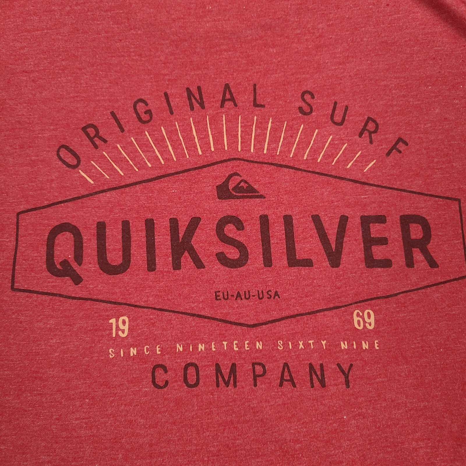 Quiksilver Shirt Mens Small Red Beach Casual Comfort Stylish Outdoor Regular Fit gallery