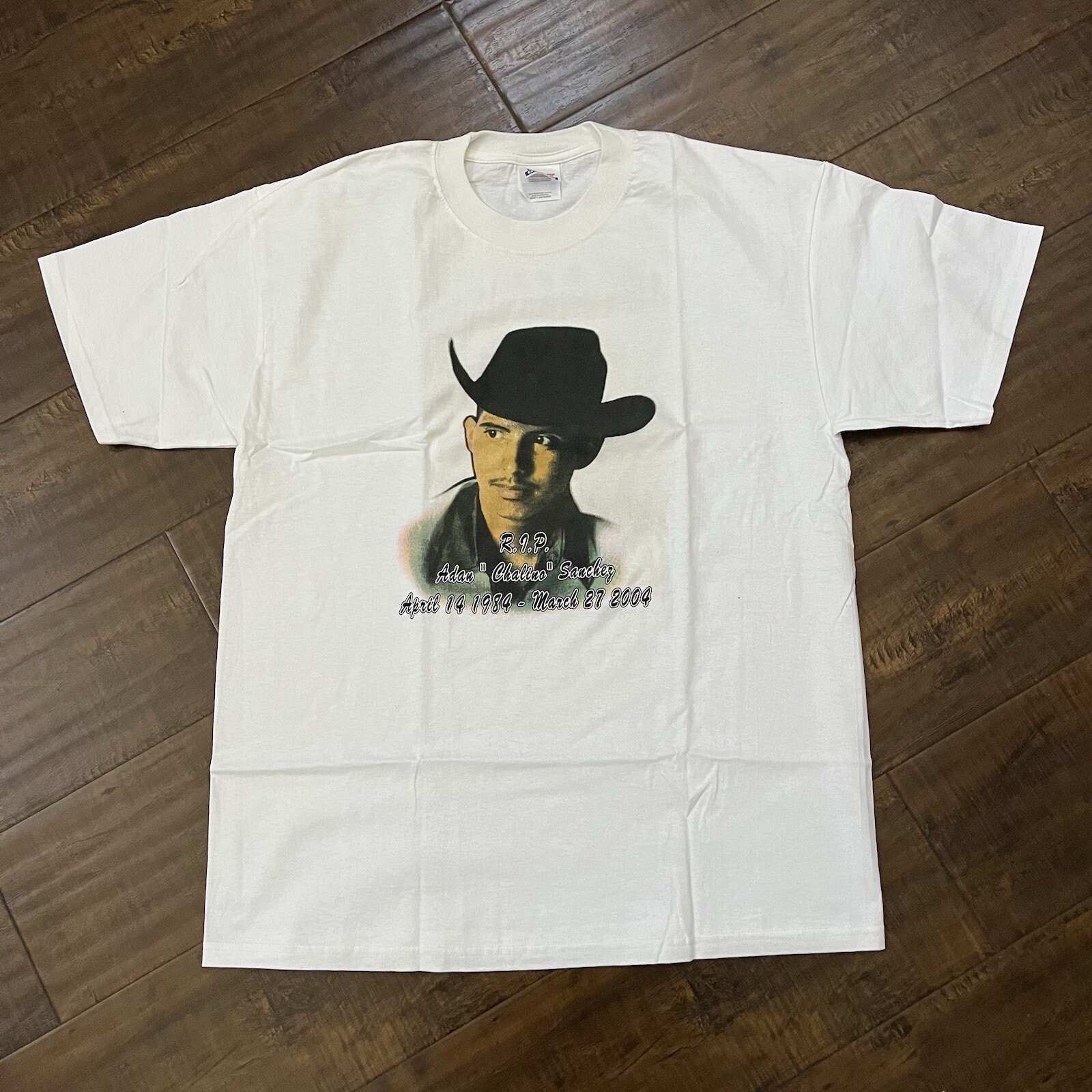 Vtg Adan Chalino Sanchez T Shirt Mens Large Mexican Chicano Corridos Banda Narco