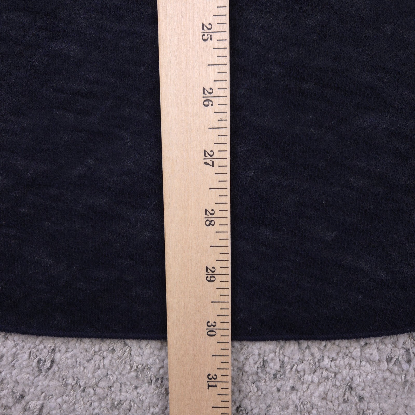 Vince Shirt Mens XL Wool Blend Brushed Long Sleeve Crew Neck Tee Navy Blue EUC gallery