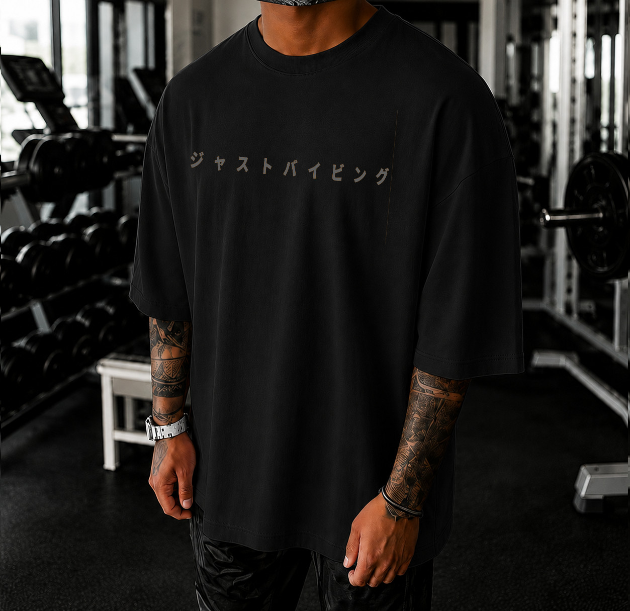 Oversized Graphic T-Shirt Men Streetwear Japanese Anime Printed Cotton Tee Top gallery