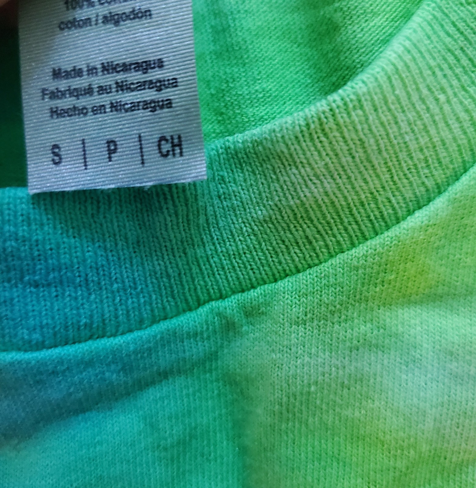 Tie Dye T Shirt Small Green Blue Yellow Spiral 100 Cotton Pre Shrunk Pre Washed gallery