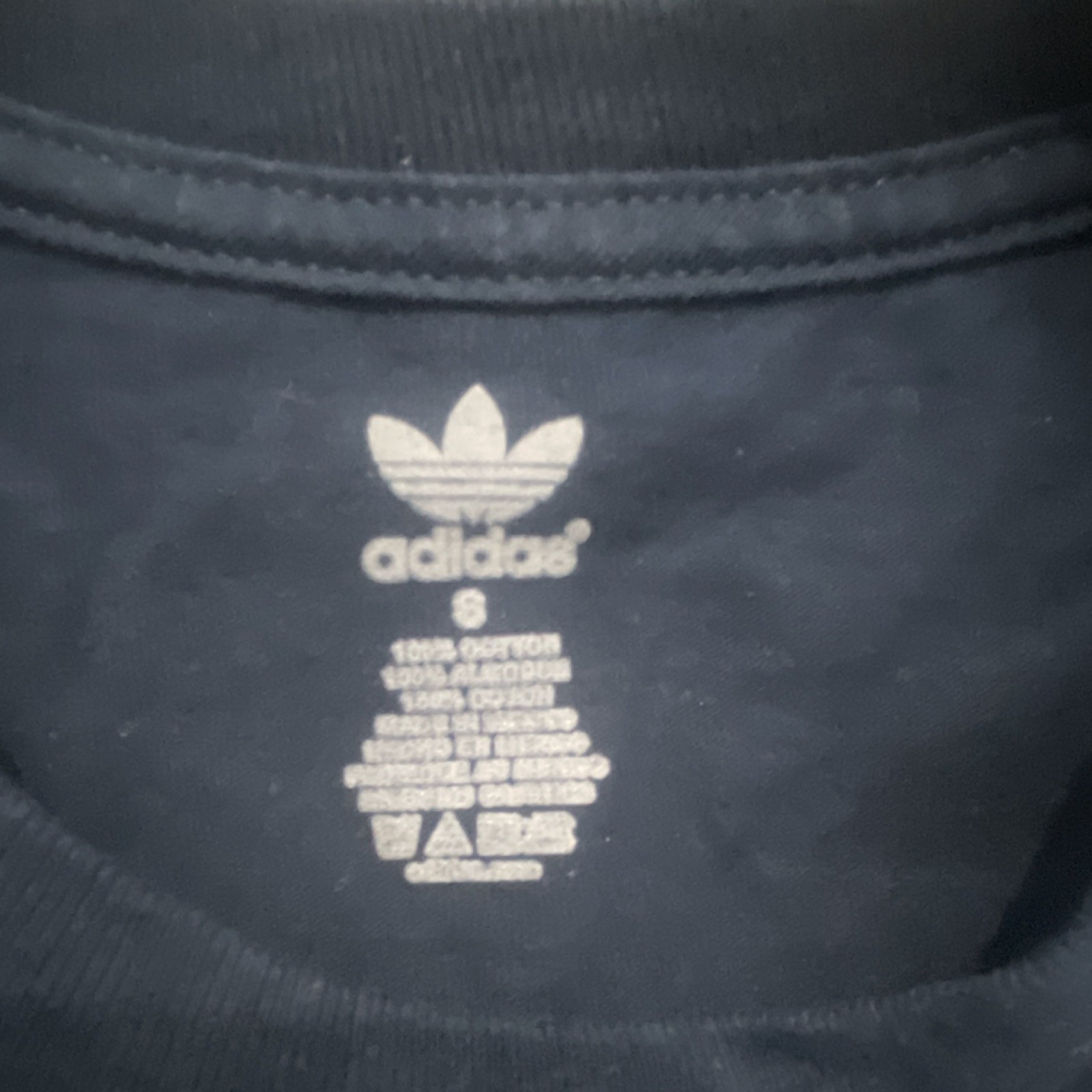 adidas Originals Black/Yellow Logo Graphic Jersey Cotton T-Shirt Men’s S gallery