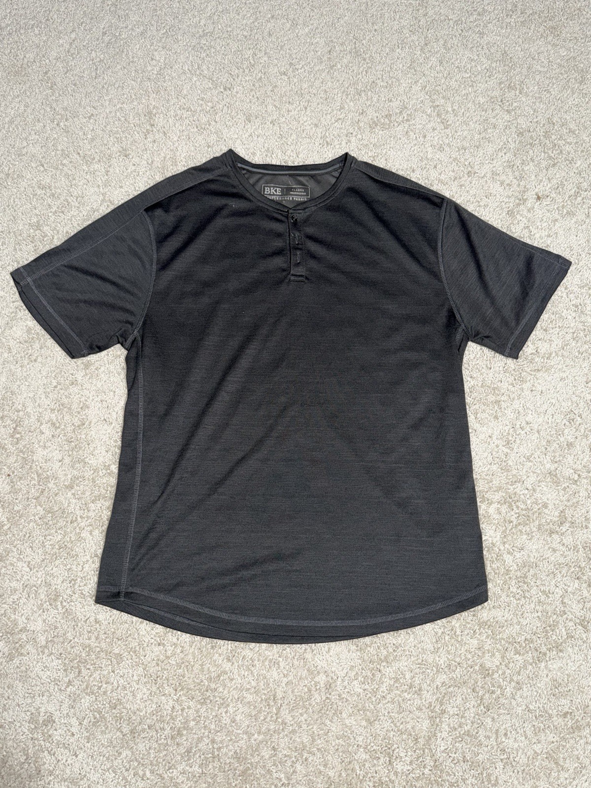 BKE Performance Shirt Mens Size XL Grey Workout Gym Lightweight Comfort gallery