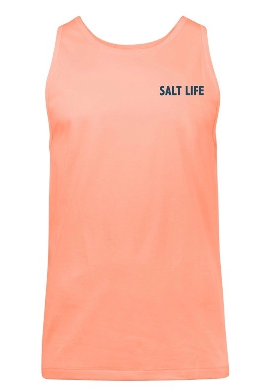 SALT LIFE Papaya Orange "DRINK IT UP" Tank Top Fish-Surf-Dive MENS XLARGE NWT gallery