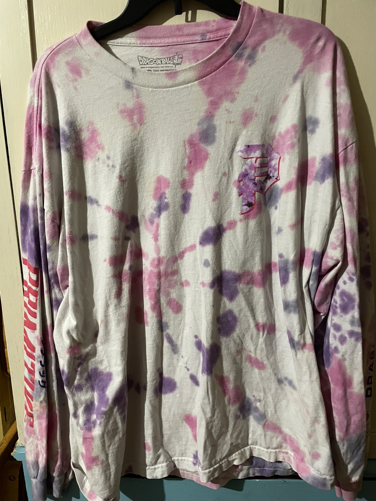 Primitive x Dragon Ball Super Goku Black Rose Long Sleeve Shirt White Size XXL gallery