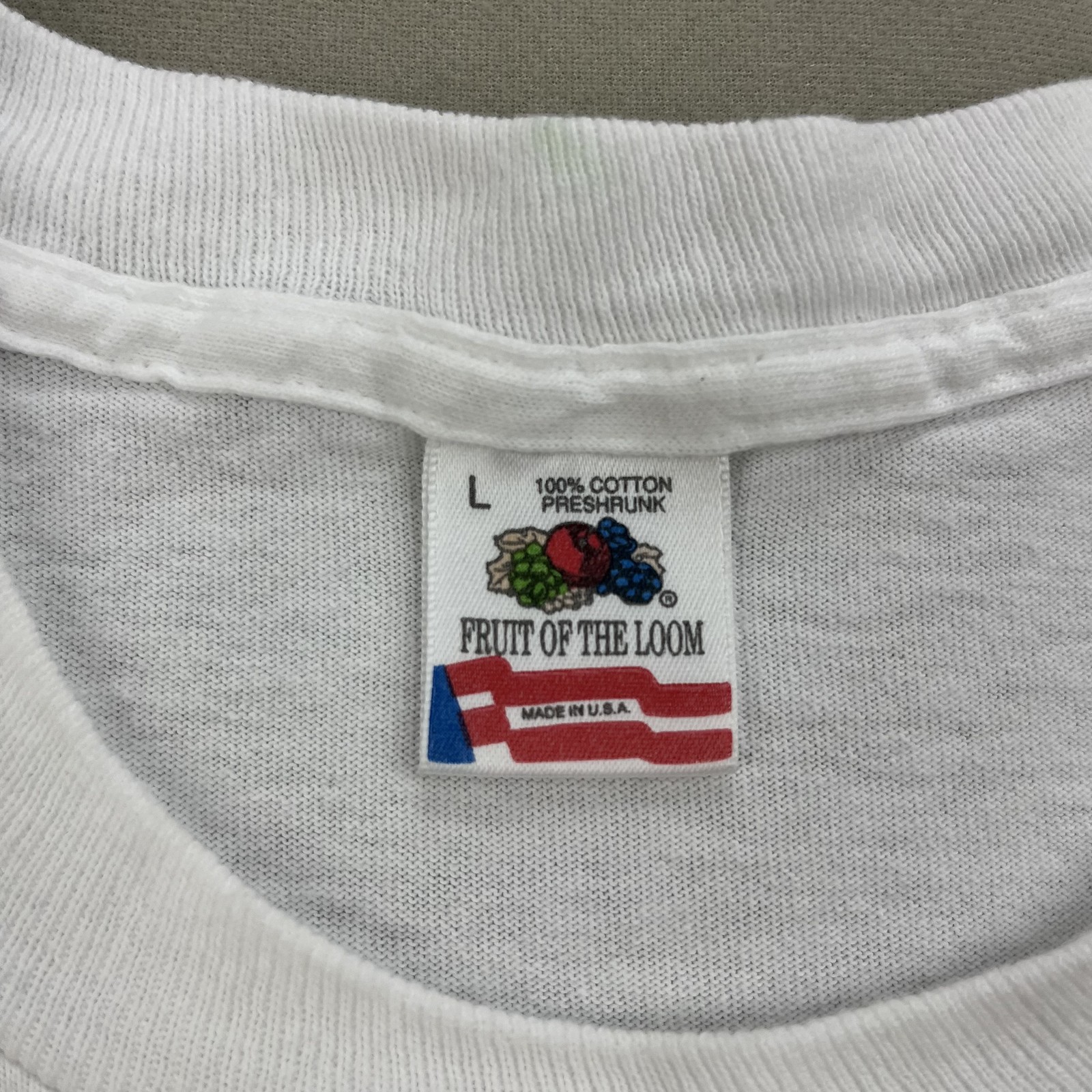 Vintage Applied Graphics T-Shirt Adult Medium White Technology Baseball USA 90s gallery