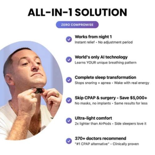 Z 3 Pro Qontroler Sleep Device. Stop Sleep Apnea and Snoring with AI