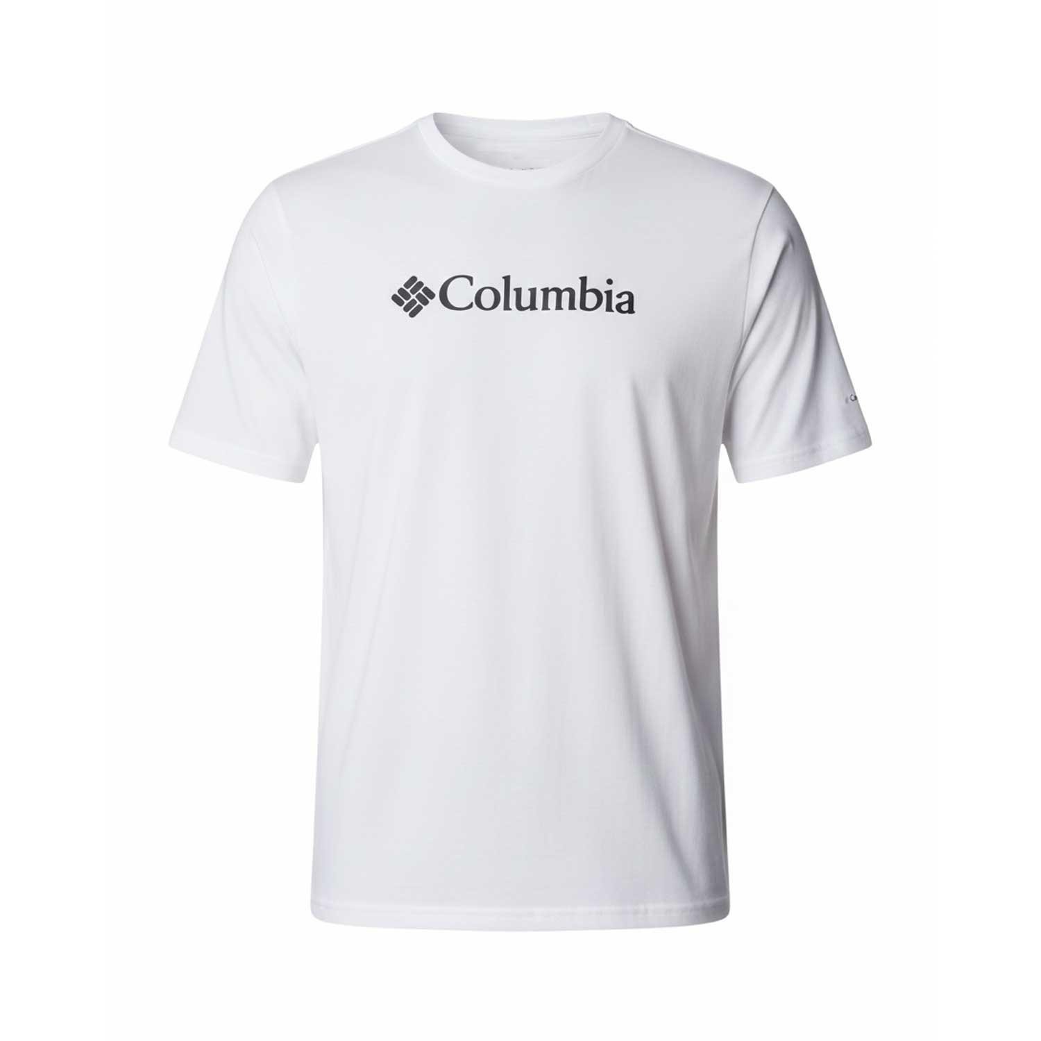 Columbia Men's White T-Shirt CSC Basic Logo Everyday Wear S/S Tee (S05) gallery