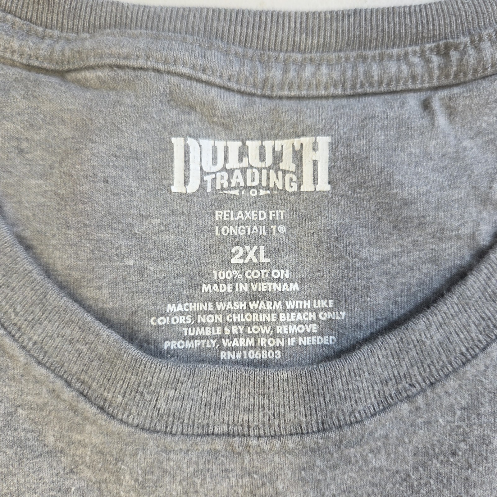 Duluth Trading Co T-Shirt Men's 2XL Gray Relaxed Fit Longtail Casual Tee Comfort gallery