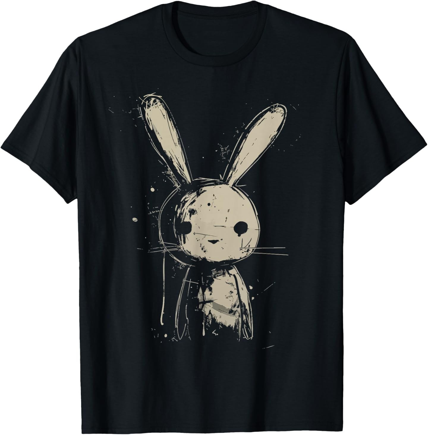 Grunge Bunny Creepy Cute Rabbit Goth Alt Scary Sad Aesthetic T-Shirt gallery