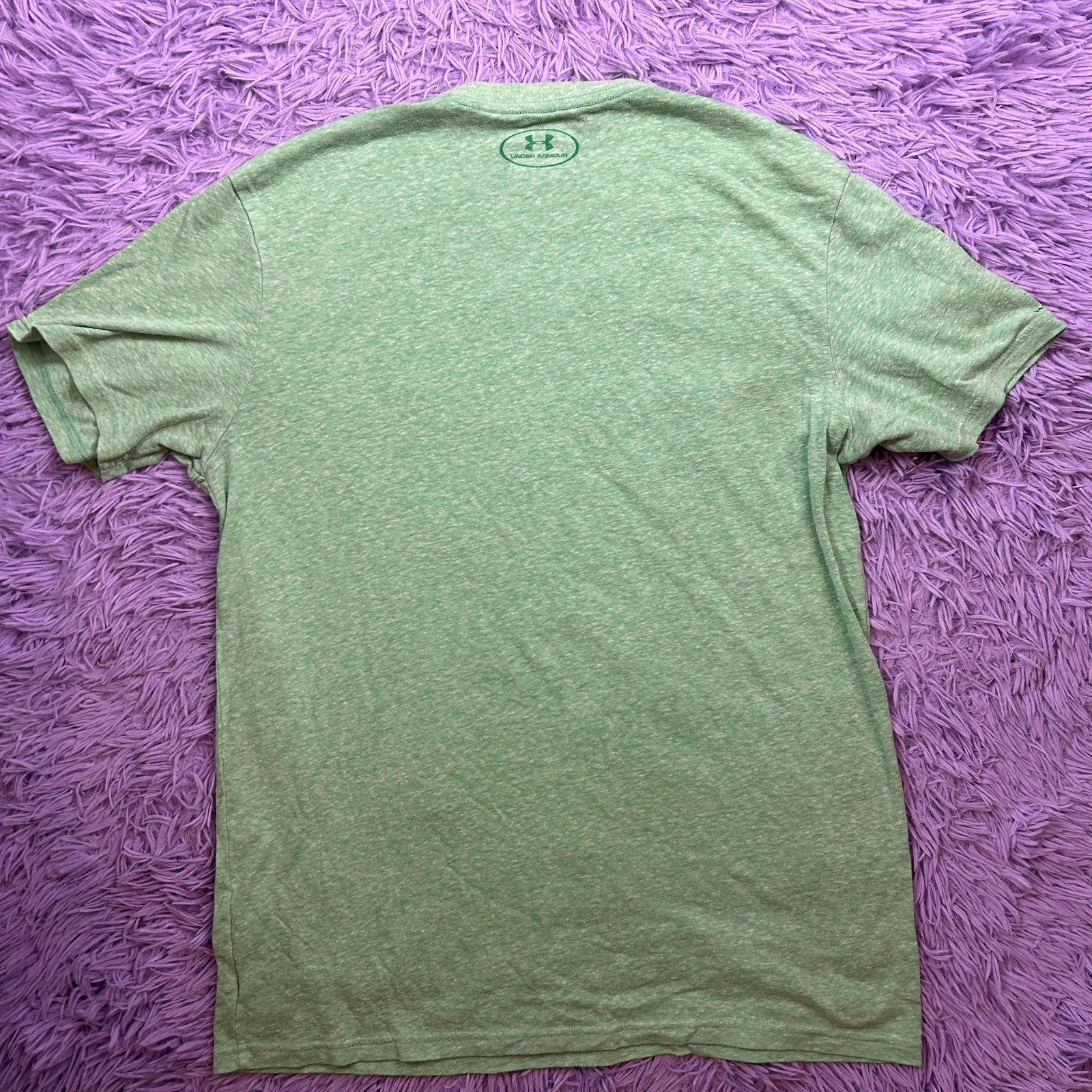Under Armour Train To Win Men's Green Graphic T-Shirt Size Med Athletic Gym Tee gallery