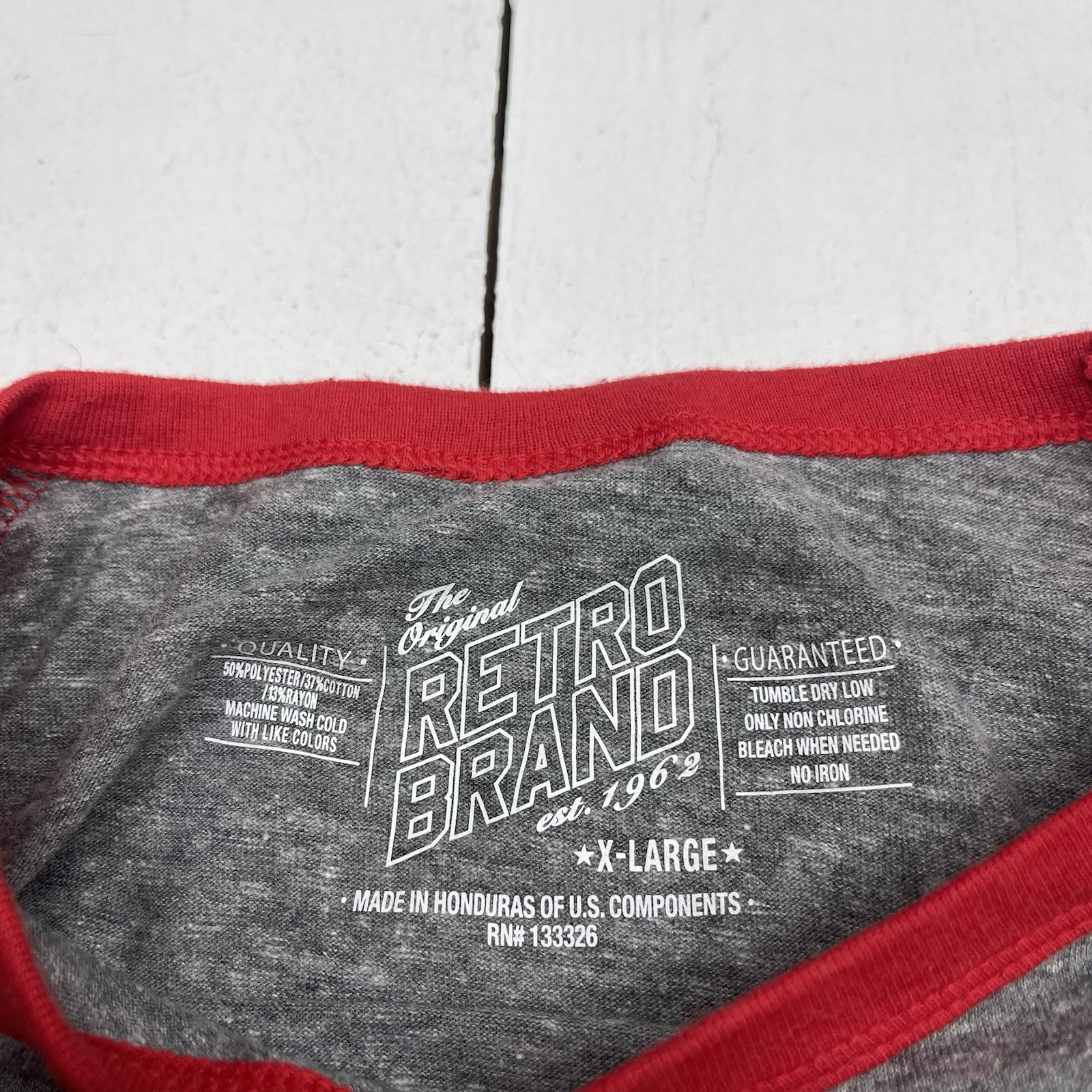 Retro Brand Gray & Red Louisville Slugger Hillerich & Bradsby Co T Shirt Mens XL gallery