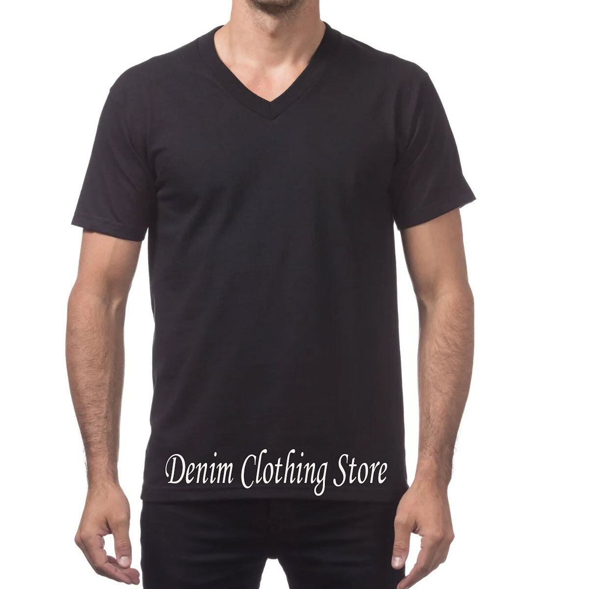PRO CLUB V NECK T SHIRTS PLAIN MENS COMFORT SHIRT SHORT SLEEVE BIG AND TALL gallery
