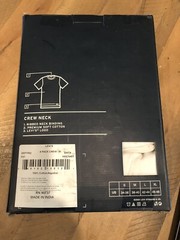 Levi’s 4 Pack Mens Crew Neck Premium Cotton White Medium 38-40