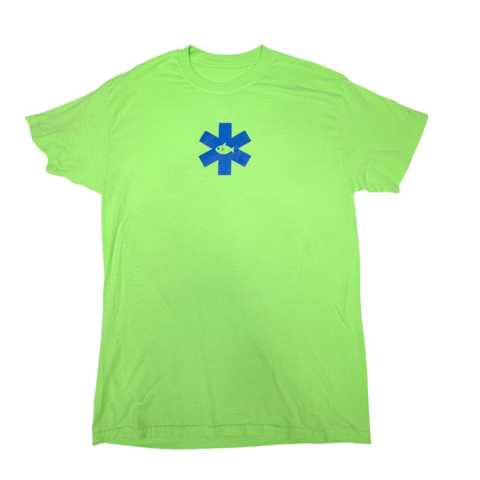 Fisherman Boat Medium Cotton Shirt Captain Fishing Neon Green Dauphin Gorpcore gallery